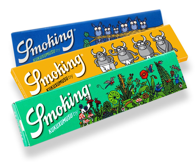 SMOKING kukuxumusu King Size Ultra Fine Papers 33 Blatt Zigarettenpapier 108×44mm