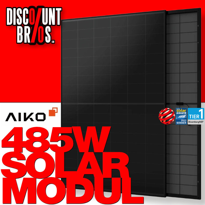 Aiko Neostar 3s+ Solarmodul 480 W N-Type Abc, Ganz Schwarz, Doppelglas, Gen 3