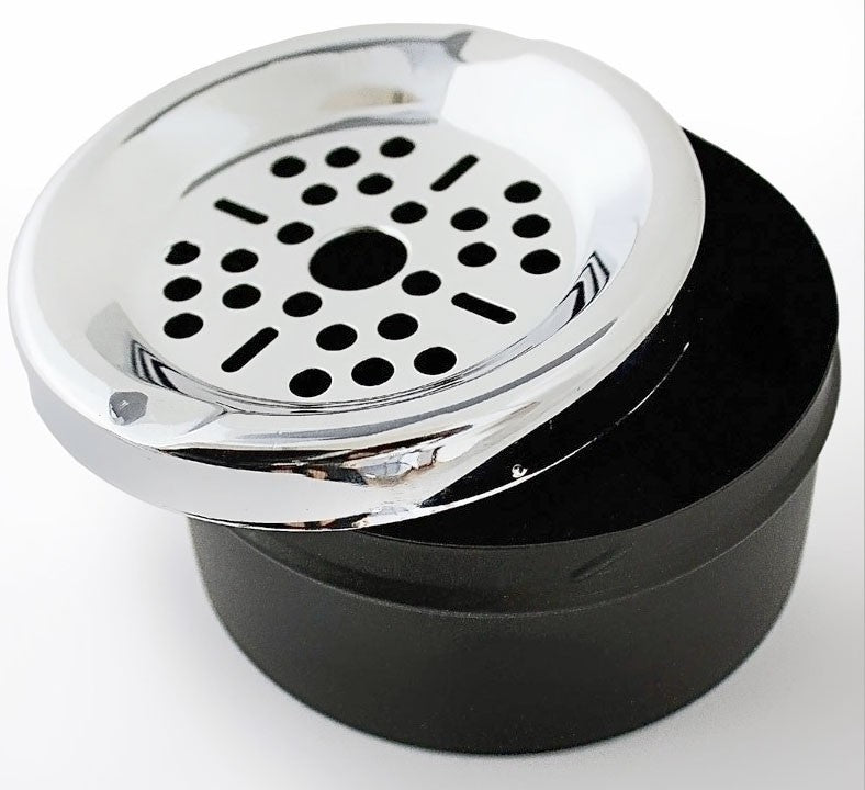 STAND-ASCHENBECHER für Müll- und Zigarettenabfälle (schwarz matt) 46cm