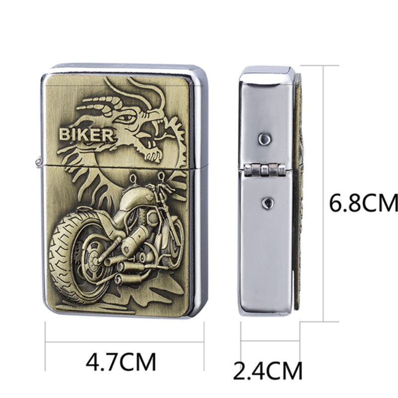 CHAMP® FEUERZEUG Benzinfeuerzeug Eagle & Bike