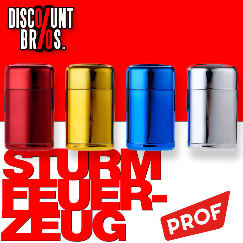 PROF® Jet Flame FEUERZEUG Mehrwegfeuerzeug Sturmfeuerzeug "Mirror"