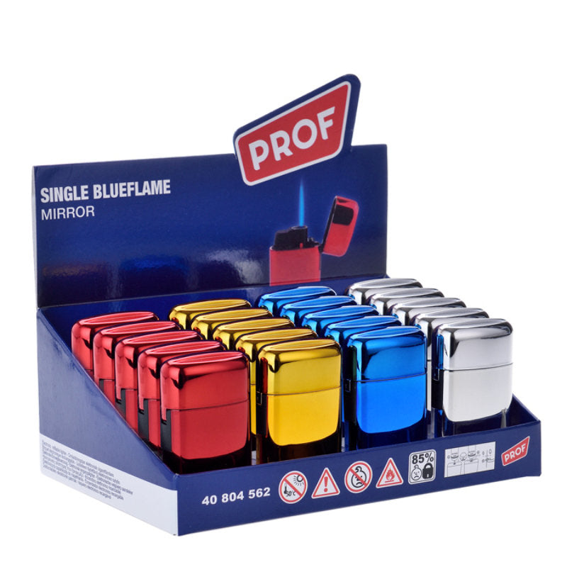 PROF® Jet Flame FEUERZEUG Mehrwegfeuerzeug Sturmfeuerzeug "Mirror"