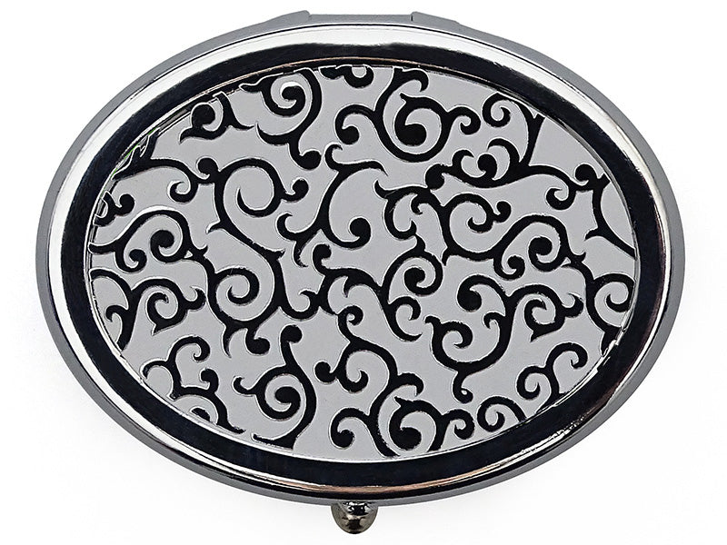 FARO Crystal Pattern Taschenascher in Silber