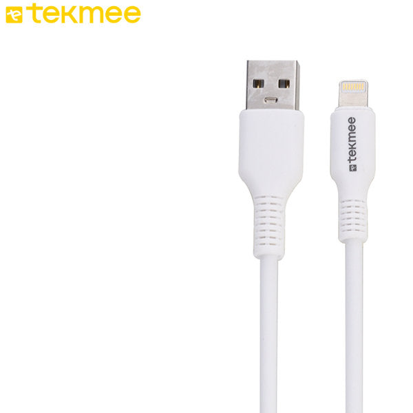 Tekmee iPhone Kabel USB auf Lightning, 2.0 A, 1 m WEISS