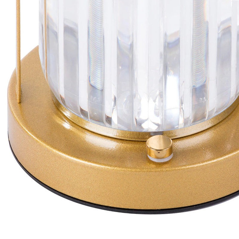 Akku Tischleuchte KRISTALL LED TISCHLAMPE mit Touch – 3 Lichtmodi