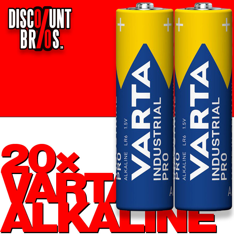 20 × Varta 4006 Industrial Alkaline Batterien AA Mignon LR6 E91 20 Stück