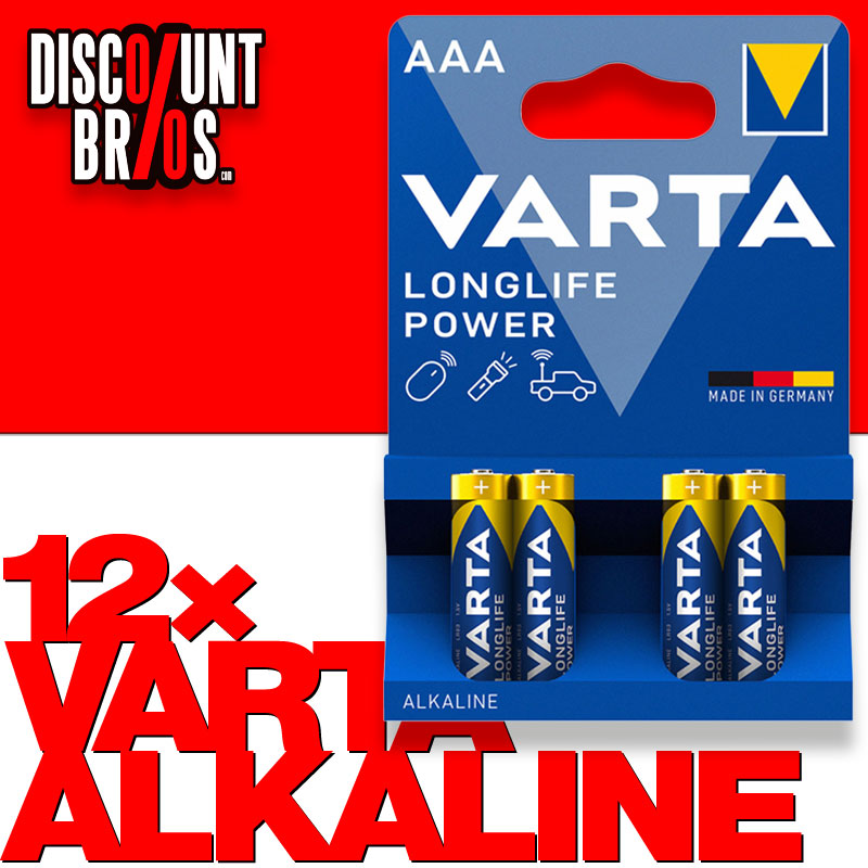 12 Stk. VARTA 4903 Longlife Power Batterien AAA Micro LR03