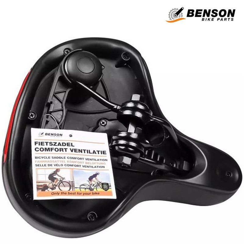 BENSON wasserdichter Komfort GEL VELO SATTEL Fahrradsattel SCHWARZ