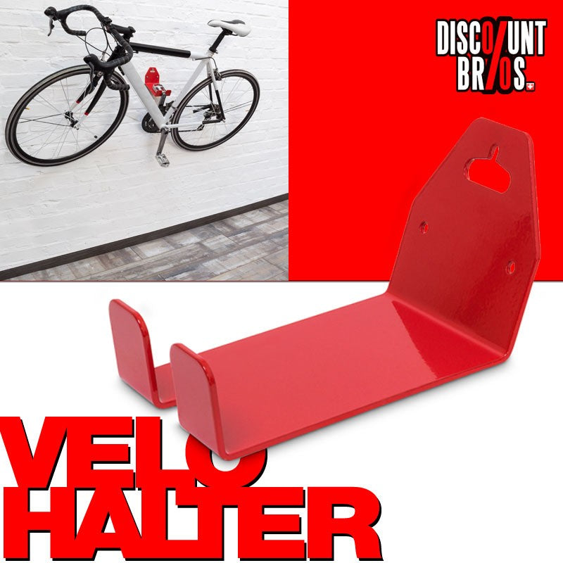 VELOSTÄNDER Fahrrad WANDHALTERUNG Fahrradständer Veloaufhängung für Pedale ROT