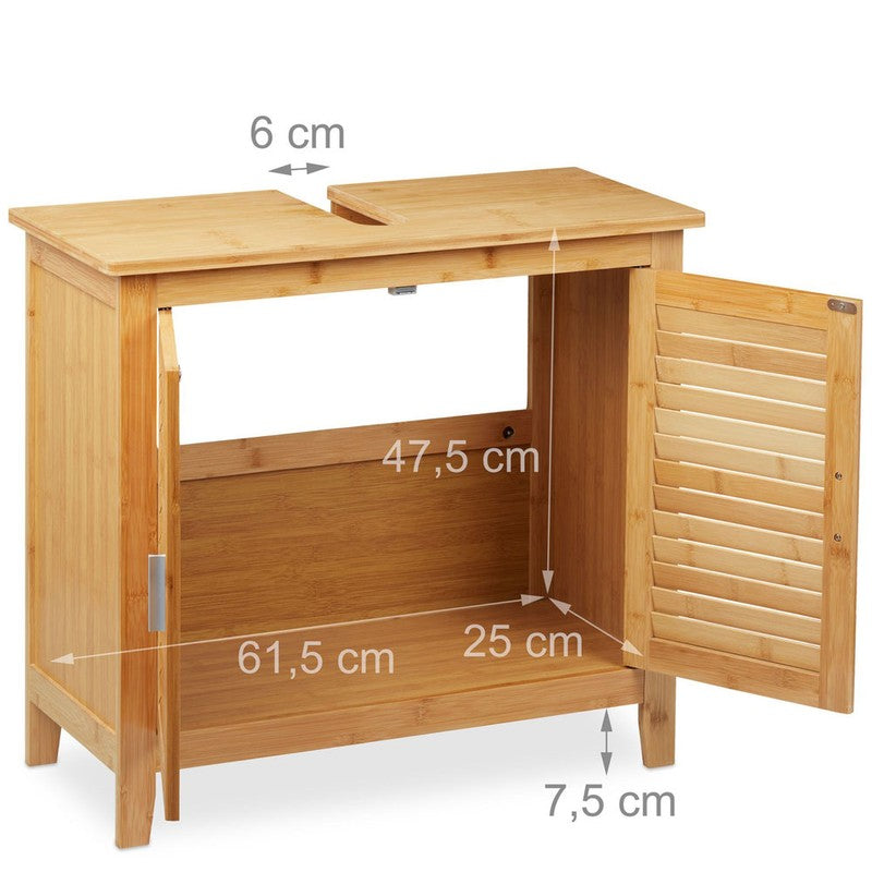 Waschbeckenunterschrank Waschbeckenschrank aus Bambusholz