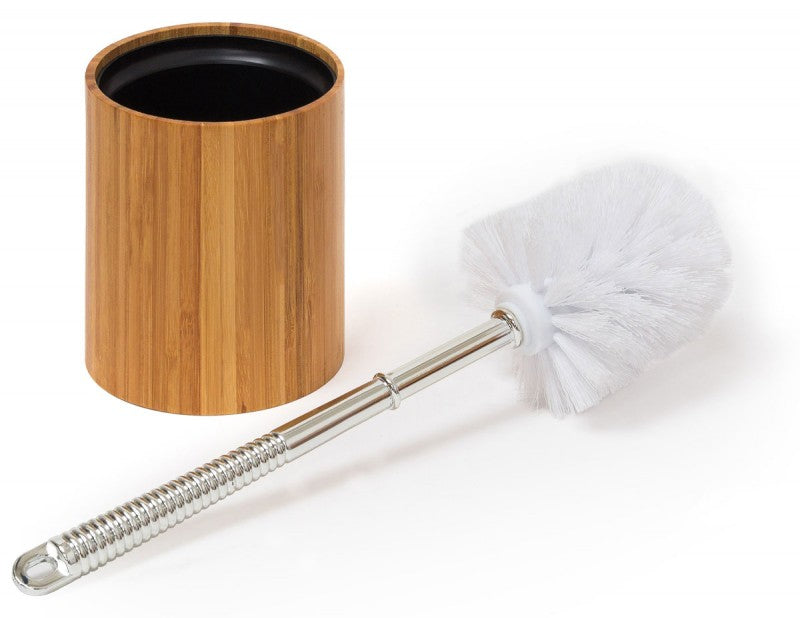 WC-Garnitur Toilettenbürste WC-BÜRSTE mit Halter aus Bambus