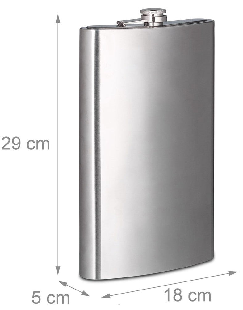 XXL Flachmann aus Edelstahl 1,8 l
