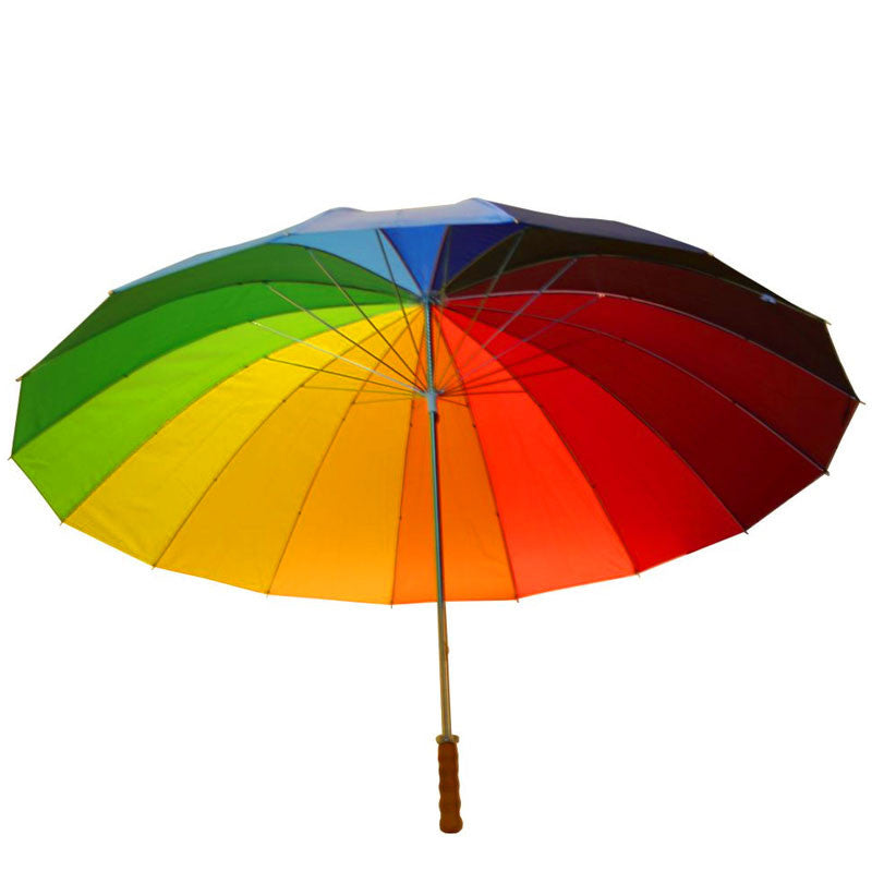 Grosser Regenbogen XXL Golf Regenschirm Ø130 cm