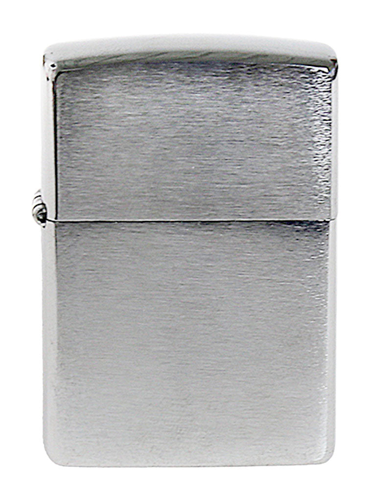 Zippo Raucherset FEUERZEUG-SET Benzinfeuerzeug Chrom-Gebürstet, Feuerzeugbenzin, Feuersteine + Geschenkbox