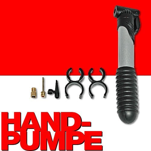 Velopumpe MINI HANDPUMPE Ausziehbare Pumpe mit Zubehör
