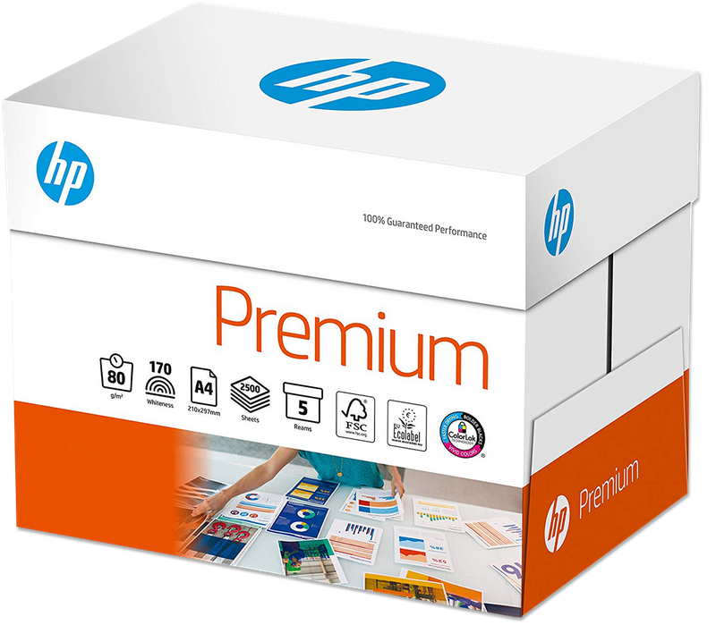 500 Blatt HP CHP850 Premium KOPIERPAPIER BrightWhite Laser- + Inkjet-Papier, A4 80g/m² (ehemals CHP710, CHP210 & CHP225)