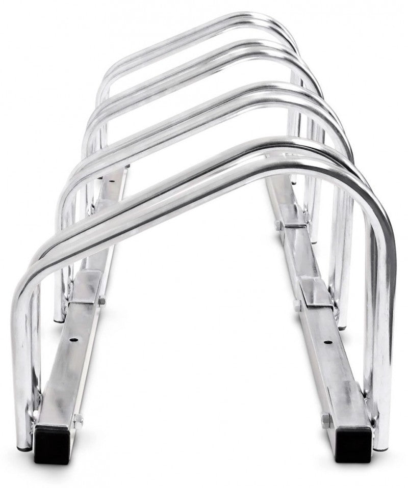 4-er VELOSTÄNDER verchromt Fahrradständer für Boden- & Wandmontage