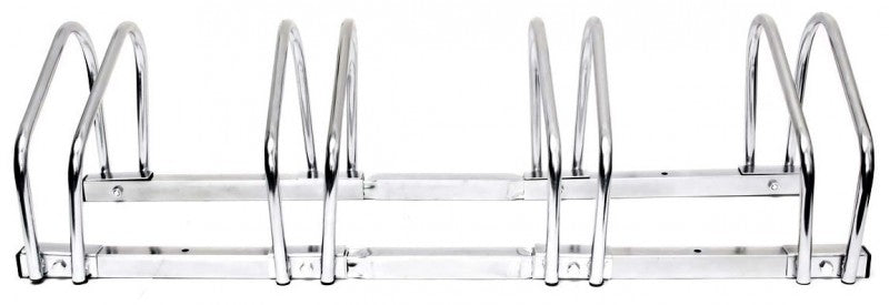 4-er VELOSTÄNDER verchromt Fahrradständer für Boden- & Wandmontage