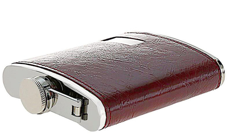 FLACHMANN aus Edelstahl mit Kunstleder 200ml