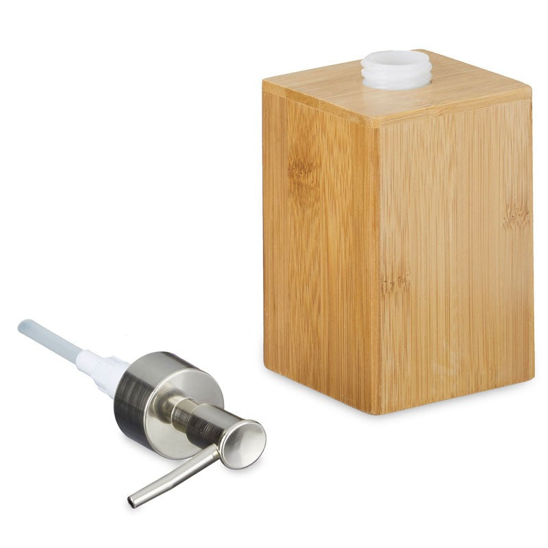 Bambus Waschtisch- BAD-SET Bad Accessoires Set mit Seifenspender 4tlg.