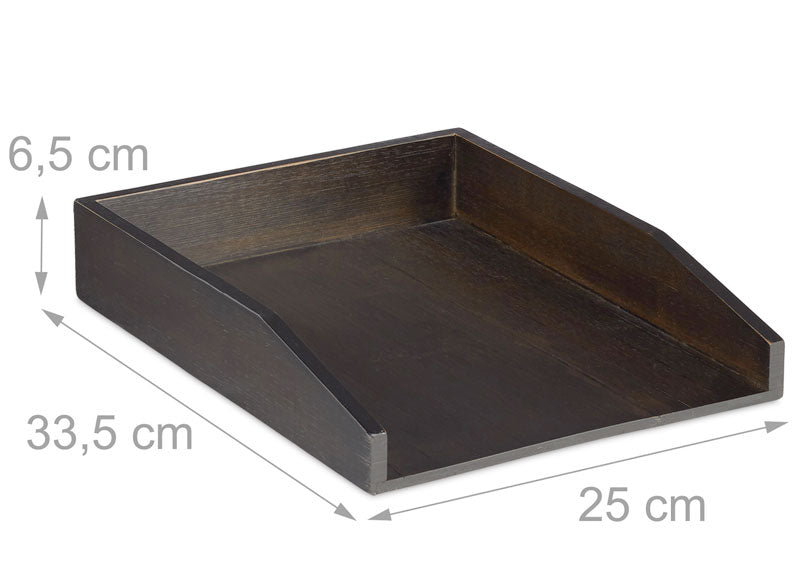 3 Stk. Dokumentenablage Papierablage BRIEFABLAGE Bambus BRAUN 3er-Set