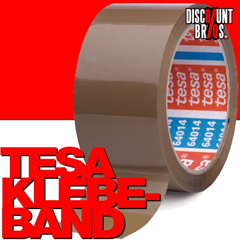 6 Stk. Packband TESA KLEBEBAND für Kartonschachteln etc. tesapack® 64014 PP 66m 50mm braun