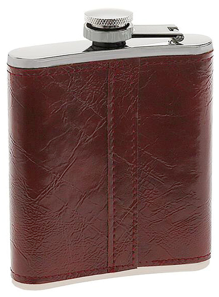 FLACHMANN aus Edelstahl mit Kunstleder 200ml