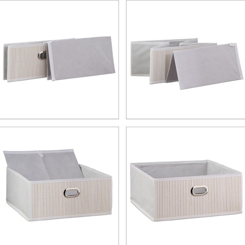 Box Schrankkorb REGALKORB FLACH Aufbewahrungskorb aus Bambus NATUR - BRAUN - GRAU - SCHWARZ oder WEISS