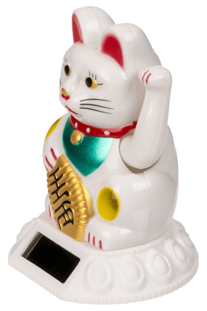 Maneki Neko SOLAR GLÜCKS-KATZE Winkekatze 8cm