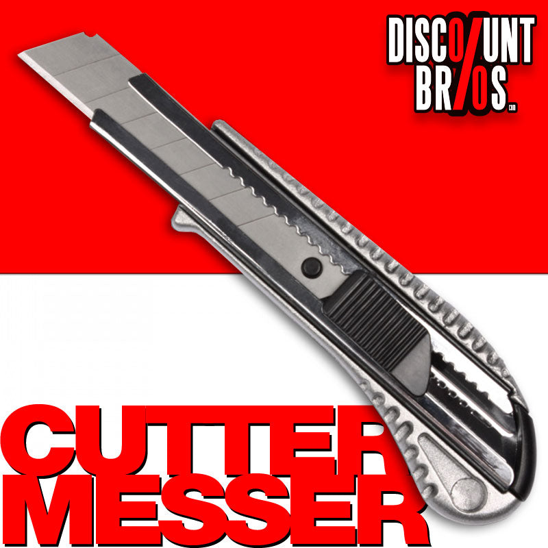 Teppichmesser CUTTERMESSER Alu Druckguss Cutter für 18mm Messerklingen