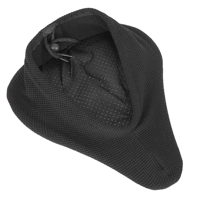 EXTRABREITER Velo Fahrrad GEL SATTELBEZUG Polsterbezug für Damen Fahrradsattel SCHWARZ