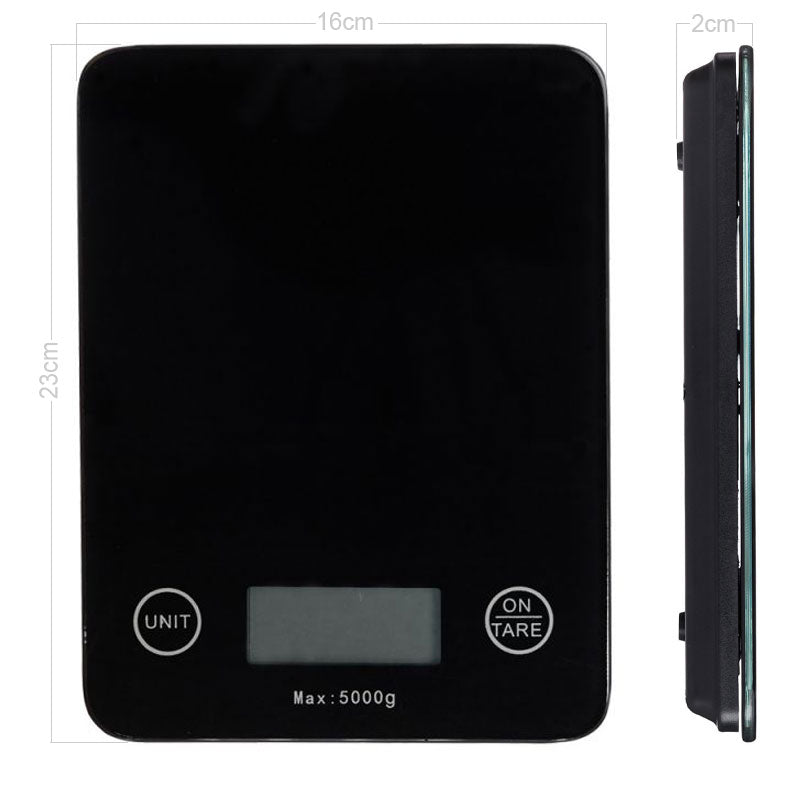 Digitale KÜCHENWAAGE Briefwaage Haushaltswaage Waage bis 5kg