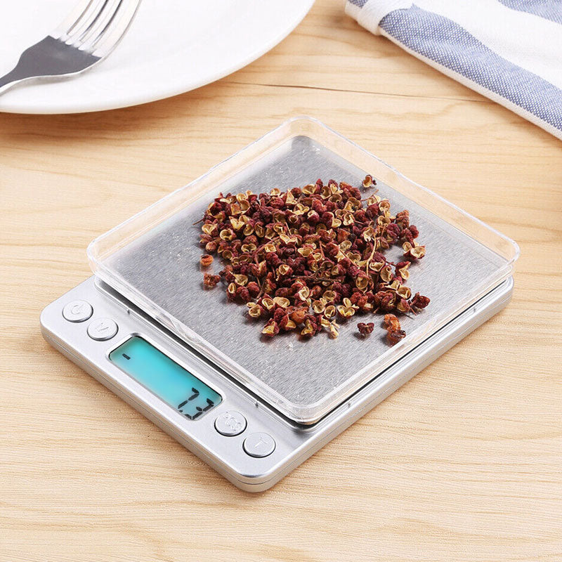 Digitale KÜCHENWAAGE Briefwaage Zählwaage Präzisionswaage Waage bis 2kg