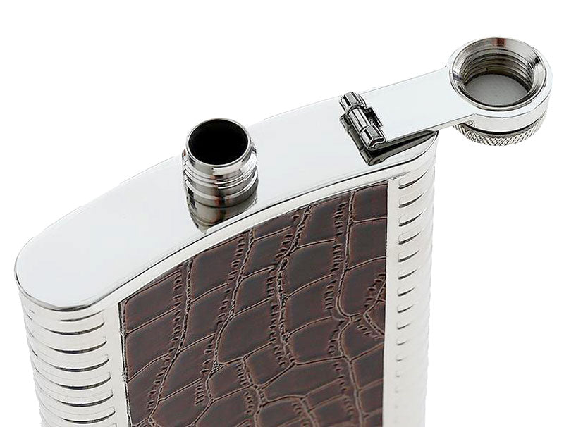 Geschenk-Set FLACHMANN 6-tlg. Chrom KROKODIL