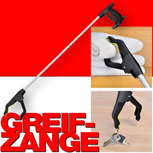 Müllzange GREIFZANGE Greifarm mit Magnet für Abfall Müll 77cm