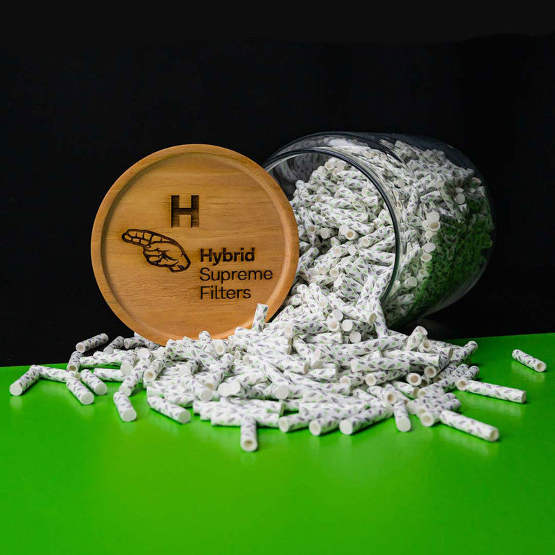 1000 Stk. Hybrid Supreme Filters AKTIVKOHLEFILTER 6,4mm EXTRA-SLIM im Vorratsglas