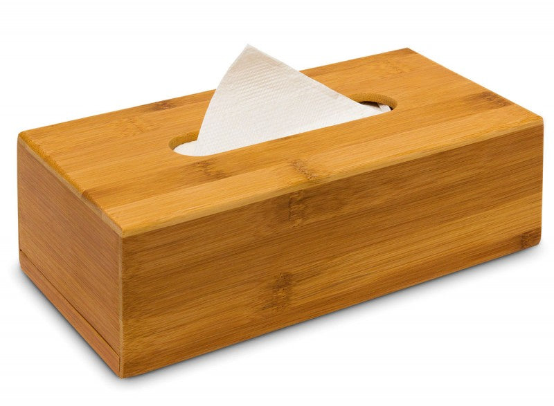 Bambus KOSMETIKTÜCHERBOX ovale Öffnung 24 cm