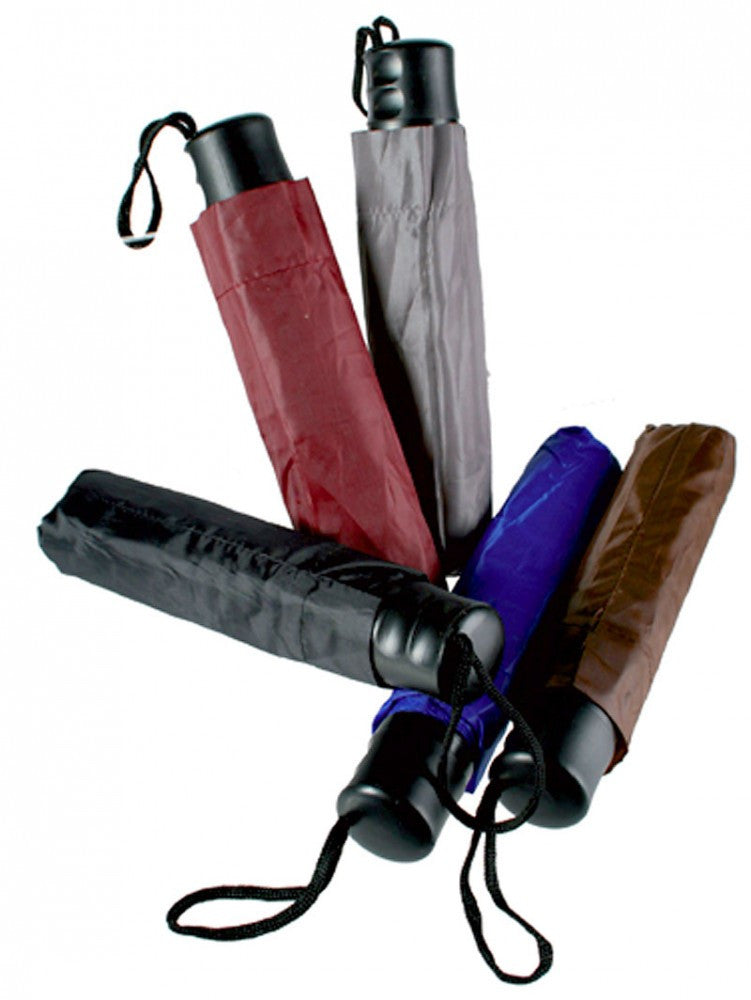 Mini Notfall REGENSCHIRM Taschen-Regenschirm SCHWARZ