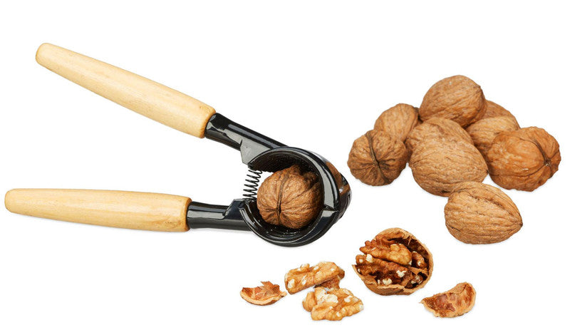 Aluguss NUSSKNACKER und Flaschennöffner mit Holzgriff