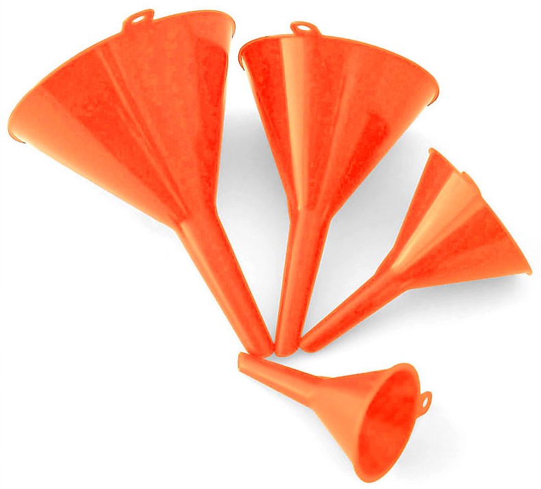 4er-Set TRICHTER aus Kunststoff