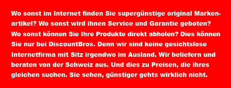 DiscountBros. Günstiger geht nicht.